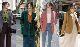 Cuối cùng tôi phát hiện ra rằng áo khoác vest, áo khoác len và quần ống rộng cạp cao phù hợp hơn cho trang phục mùa đông!