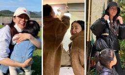 Loạt khoảnh khắc tan chảy giữa 'Nữ hoàng nước mắt' Choi Ji Woo và con gái hơn 3 tuổi như bản sao của mẹ 