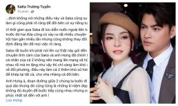 Saka Trương Tuyền xác nhận chia tay Lưu Hưng và đính chính thông tin đã kết hôn, có con với nhau