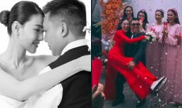 Lễ vu quy của người mẫu Ngọc Thuý: Cô dâu xinh đẹp trong tà áo dài, được chú rể bế bổng cực dễ thương 