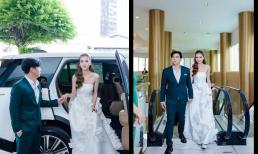 Bà xã Hồ Quang Hiếu khoe loạt ảnh tình tứ bên chồng sau lễ ăn hỏi, nhan sắc hiện tại gây chú ý