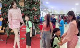 Dương Cẩm Lynh bận rộn vẫn dành thời gian đón con đi học về, quý tử gây chú ý với hành động cực lễ phép 