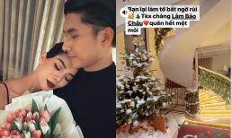 Lệ Quyên hạnh phúc khi được Lâm Bảo Châu tạo bất ngờ, không gian biệt thự trang hoàng Giáng sinh gây sốt 
