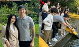 Đoàn Văn Hậu đưa Doãn Hải My đi chơi, ảnh chung khung hình với mẹ vợ gây chú ý