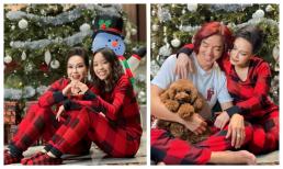 Việt Hương tung bộ ảnh Giáng sinh bên ông xã, con gái chiếm spotlight vì điều này