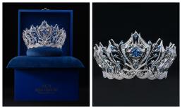Cận cảnh vươn miện Hoa hậu và hai tiara toàn kim cương của Hoa hậu Hoàn vũ Việt Nam 2023