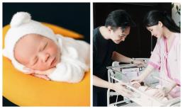 Hoa hậu Lê Âu Ngân Anh lần đầu công khai dung mạo quý tử, còn nhỏ nhưng nhóc tì cực đỏm dáng