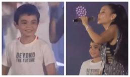 Thu Minh lần đầu cho quý tử lên sân khấu, dung mạo hiện tại của nhóc tì gây ngỡ ngàng