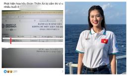 Rộ tin đồn Hoa hậu Đoàn Thiên Ân bị cấm thi vì nghỉ quá số buổi cho phép?