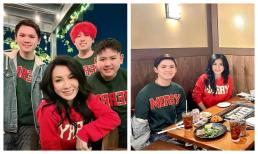 Rủ các con diện đồng phục gia đình đi xem phim, vợ cũ Bằng Kiều nhận cái kết 'rụng tim'