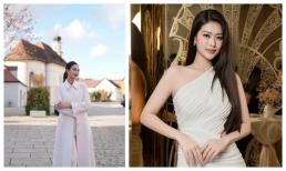 Hoa hậu Thiên Ân lên tiếng về tin đồn bị cấm thi vì nghỉ quá số buổi cho phép