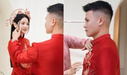 Quang Hải tình tứ với Chu Thanh Huyền khi đi chọn áo dài, bất ngờ nhận 'tin buồn' trước thềm cưới hỏi 