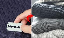 Áo len bị xù lông, chỉ mẹo đơn giản làm đẹp như mới
