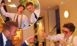 Các chàng trai nhà Beckham say khướt, Cruz hạnh phúc khi đủ tuổi thưởng thức rượu vang cùng bố David, anh trai Romeo và những người bạn