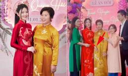 Chu Thanh Huyền hất tay mẹ ruột trong lễ ăn hỏi