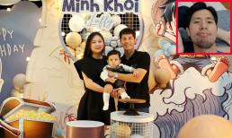 Trung vệ Đình Trọng tổ chức tiệc sinh nhật 1 tuổi hoành tráng cho con, diện mạo thế nào sau thời gian bị chê 'tã'?