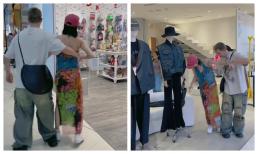 Anh Tú hết kéo tay, ôm eo, lôi người Diệu Nhi bất chấp giữa chốn đông người để cản vợ làm điều này