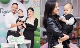 Nữ 'MC đi nhầm sân golf được chồng như ý' tổ chức sinh nhật cho con, Thu Quỳnh 'bế bụng bầu' đến dự 