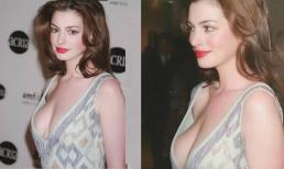 Anne Hathaway khiến khán giả 'choáng váng' khi diện váy cổ chữ V 
