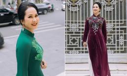 NSND Lan Hương Bông đẹp đằm thắm trong những thiết kế áo dài sang trọng của NTK Đức Hùng