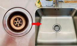 Bí quyết giúp chậu rửa bát sạch bong sáng bóng bằng nguyên liệu có sẵn trong nhà, đơn giản lại không tốn kém