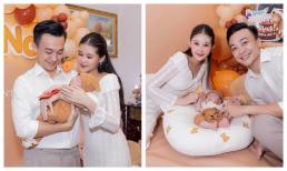 Lê Âu Ngân Anh mừng đầy tháng quý tử tại gia, nhan sắc nàng Hậu gây sốt