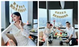 Hoa hậu Lê Âu Ngân Anh được chồng tổ chức sinh nhật lãng mạn, còn tặng hẳn nhà làm quà