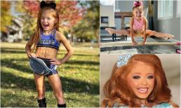 Choáng váng trước thân hình 6 múi của Hoa hậu nhí nước Mỹ, 7 tuổi đã đu xà không kém gì VĐV