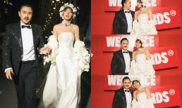 Binz và Châu Bùi tung loạt ảnh hóa cô dâu - chú rể siêu tình cảm tại sự kiện, còn nói một câu đánh dấu chủ quyền 