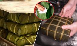 Học cách gói bánh chưng bảo quản được lâu từ chuyên gia