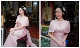 Đỗ Mỹ Linh diện áo dài đón Tết, nhan sắc 'mẹ bỉm' gây xao xuyến mọi ánh nhìn