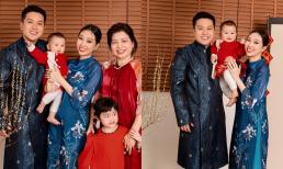 Liêu Hà Trinh tung bộ ảnh gia đình trước thềm năm mới, quý tử chiếm spotlight với biểu cảm cực yêu 