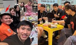 Nhật Lê tụ tập cùng hội bạn thân của Quang Hải dịp cuối năm