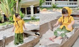 Con gái Đông Nhi hóa 'cô ba Sài Gòn' cực yêu, ngoại hình ngày càng xinh xắn hết nấc 