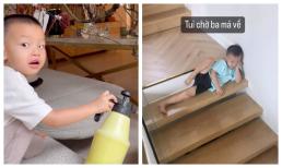 Con trai út nhà Hà Hồ tranh thủ vừa tấu hài vừa giúp mẹ việc nhà ngày Tết làm dân tình xuýt xoa không ngớt