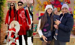 Thủ môn Bùi Tiến Dũng và vợ Tây diện áo dài xuống phố, thần thái cực chất trước khi về quê ăn Tết 