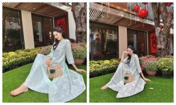 Đặng Thu Thảo diện áo dài thả dáng ở biệt thự triệu đô, nhan sắc gây mê mọi ánh nhìn