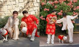 Châu Bùi tung bộ ảnh Tết bên Binz trước khi thú cưng gặp tai nạn, gây xúc động khi chia sẻ điều này