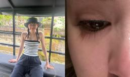 Hiền Hồ trải lòng sau 1 năm bão tố, gây chú ý với khung ảnh khóc sưng mắt 