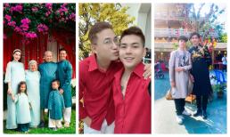 Sao Việt vào mùng 1 Tết: Hà Hồ lên đồ cùng cả gia đình đi chúc Tết, Tim đi chùa cùng con trai