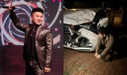 Du Thiên bất ngờ gặp tai nạn giao thông nghiêm trọng trong mùng 1 Tết, xe hư hại đáng kể 