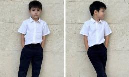 Quý tử nhà Marian Rivera gây sốt với hình ảnh soái ca nhí diện sơ mi trắng 