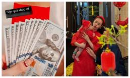 Minh Hằng 'nhá' nhẹ một phong bì lì xì của quý tử mà dân tình phải choáng