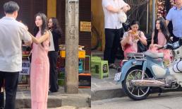 Á hậu Phương Nhi bị bắt gặp khi dạo phố, nhan sắc qua camera thường gây thương nhớ 