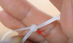 Tháo dây rút nhựa không cần kéo cắt, dùng tay không cũng làm được, nhắm đúng điểm này phút mốt là xong