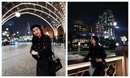 Hoa hậu Đỗ Mỹ Linh trốn con đi chơi nhưng gây mê vì một chi tiết