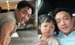 Cường Đô La khoe cảnh chăm chỉ tập thể thao tại nhà, cuộc trò chuyện với ái nữ gây thích thú 