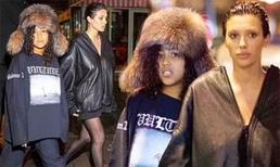 Sau lời 'cảnh cáo' của Kim Kardashian, vợ mới của Kanye West đã ăn mặc kín đáo hơn khi đưa con gái riêng của chồng đi ăn