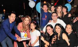 Thanh Thảo 'đánh úp' mừng sinh nhật chồng, em gái và hội bạn thân đến chung vui 