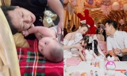 Trường Giang lộ khoảnh khắc chăm sóc con, dung mạo quý tử thứ 2 hiếm hoi lộ diện 